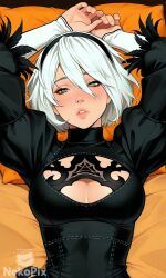 1girls 2b_(nier_automata) ai_generated areolae ass blush breasts completely_nude curvy female female_only full_body hentai high_resolution highly_detailed large_breasts long_hair looking_at_viewer navel nekopix nier_automata nipples nsfw nude open_mouth patreon pussy rule34 seductive simple_background smile solo thick_thighs thighs uncensored wide_hips