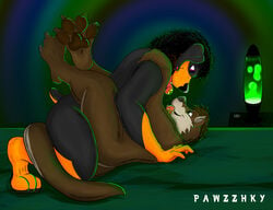 canine drugs duo lsd male_only mammal mustelid otter pawzzhky rottweiler