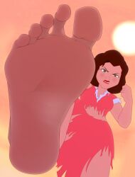 1girls angry_expression annie_hughes barefoot big_feet brown_hair clenched_fist crush feet feet_fetish feet_focus female female_only foot foot_fetish foot_focus foot_up giant giant_feet giant_female giant_growth giant_milf giant_woman giantess giantess_crush giantess_feet giantess_growth growth imminent_crush leg_lift leg_up looking_at_viewer milf mom mommy mother pov rtuenuik2 soles stomp sunset the_iron_giant toes torn_clothes torn_clothing viewed_from_above viewer_pov warner_brothers