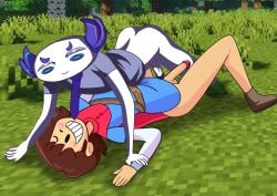 2boys animal_humanoid aquatic ass axolotl axolotl_humanoid belt blue blue_tie boots bottomless brown_hair cape checkpoint_(copyright) edit edited erection kex_(thekexshow) lying male male_only mcyt minecraft minecraft_youtubers multiple_males no_pants office_clothing pants_down pants_pulled_down partially_clothed penis red_cape sex shoes steve_(checkpoint) tagme thekexshow tie traced twitch twitch.tv twitch_streamer twitter twitter_username undressed white_skin yaoi youtube youtuber youtubers