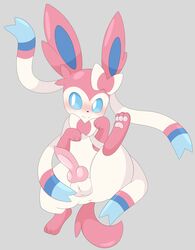 animal_genitalia animal_penis anus balls blush canine_penis eeveelution fur furry furry_only lemonlime male male_only nintendo paws penis pokémon_(species) pokemon pokemon_(species) presenting presenting_penis simple_background solo sylveon tail video_games