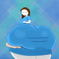 1boy 1girls 2d 2d_(artwork) alternative_version alternative_version_available arm_on_ass ass_focus ass_grab bad_anatomy big_ass big_butt blue_background blue_dress brown_hair butt_focus digital_media_(artwork) dumptruck_ass female female_focus full_version grabbing_ass grabbing_from_behind groping groping_ass groping_from_behind huge_ass humongous_ass hyper_ass internet_celebrity large_ass let_me_explain_studios no_mouth rebecca_parham sideboob simple_background tagme thick_thighs thimbertson white_skin wide_hips youtube youtuber_girl youtubers