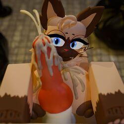 3d alley animal_genitalia animal_penis anthro bag big_breasts blue_eyes bodily_fluids breasts brick brick_wall canine_genitalia canine_penis clothing cum cum_drip cum_on_breasts cum_on_face cum_on_lips domestic_cat dripping duo eejacee excessive_cum excessive_genital_fluids eyewear felid feline felis fellatio fur furry genital_fluids genitals glasses gynomorph hat headgear headwear holding_penis intersex jay_(eejacee) kneeling looking_at_another male male/male mammal oral orgasm penile penis penis_size_difference precum precum_drip quitamase_(quitamase) roblox robloxian sex siamese solo tan_body tan_fur top_hat trash_bag trash_can wall_(structure) white_body white_fur