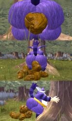3d_(artwork) absurd_res anthro anus ass backsack balls belly belt big_belly big_butt big_muscles big_pecs big_the_cat clothing crowning crowning_feces digital_media_(artwork) domestic_cat feces felid feline felis footwear forest genitals gloves handwear hi_res holding_tree huge_butt hyper_feces hyper_scat kanebrentkoopa male mammal muscular nipples nude overweight overweight_male pecs penis plant pooping_on_grass raised_tail relieved sandals scat sega shoes slightly_chubby smelly solo sonic_the_hedgehog_(series) source_filmmaker_(artwork) tail tecbuttlovefa thick_thighs tree