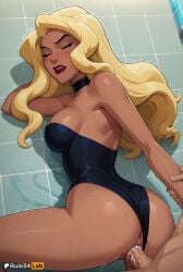 black canary from dc by rule34lab