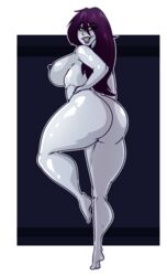 1girls 2018 alpha_channel ass back big_ass big_breasts breasts commission feet female female_only ghost ghost_girl hisako_(killer_instinct) huge_ass killer_instinct naked nude onryo oppaioppaioppai sharp_teeth smile soles thick_thighs toes toothy_grin undead voluptuous wide_hips