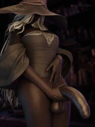1futa 1futanari 3d argoonian ass bare_shoulders big_balls big_breasts big_hips big_penis big_thighs black_penis black_skin breasts cleavage clothed_female clothing dark-skinned_female dark-skinned_futa dark_penis dark_skin dress elden_ring elden_ring_nightreign erection female fingers fromsoftware futa_only futanari grabbing_penis hair hair_over_one_eye half-erect hat hips holding_penis huge_cock long_hair looking_at_penis looking_down nails nails_painted naked_female open_mouth penis recluse_(nightreign) smooth_balls smooth_penis smooth_skin solo solo_dickgirl solo_futa tank_top testicles thighs uncircumcised unseen_female_face white_hair witch_hat