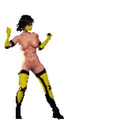 animated color colored edit edited female game_cg mortal_kombat pixel_art simple_background tagme tanya_(mortal_kombat) third-party_edit