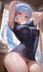 kamisato ayaka from genshin impact by slombert