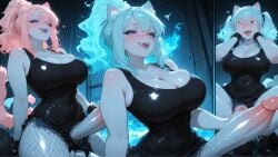 1futa 2girls 3girls :d ahe_gao ai_art ai_generated animal_ear_fluff animal_ears aqua_eyes aqua_hair assertive_female bangs bare_shoulders black_shorts black_tank_top blue_eyes blue_hair blush borrowed_character breasts bulge cat_ears cat_girl cat_tail catgirl cleavage closed_eyes clothed_sex clothing_aside collarbone condom_on_penis covered_navel covered_nipples cowgirl_position detailed_background dickgirl dildo ear_fluff ejaculation erection erection_under_clothes eyebrows_visible_through_hair eyelashes eyeshadow fangs fire fishnets fox_ears fox_girl fox_tail full-face_blush futa_with_female futa_with_male futanari gloves grinding hair_between_eyes hand_on_own_face hands_on_own_cheeks hands_on_own_face happy_sex heart heart-shaped_pupils heterochromia huge_breasts huge_cock imminent_penetration indoors koneko konekofuta large_breasts large_penis legwear_under_shorts lighting lips long_hair looking_at_viewer masturbation medium_hair multicolored_hair multiple_girls multiple_penises multiple_views naughty_face no_panties oerba_yun_fang one-piece_swimsuit one_eye_closed open_mouth panties panties_aside pantyhose penis penis_awe pink_eyes pink_hair ponytail pov precum purple_eyes pussy pussy_juice red_eyes saliva sex sex_toy sharp_teeth shiny_clothes shiny_skin short_hair short_shorts shorts sidelocks sisters skindentation skinny skinny_futa sleeveless slim slim_waist smile solo_focus spread_legs straddling sweat swimsuit swimsuit_aside tail tank_top taut_clothes teeth testicles thick_thighs thighs tight tongue tongue_out torn_clothes twins twintails uncensored underwear upper_teeth vaginal_penetration veins veiny_penis white_hair