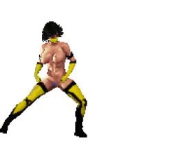 animated color colored edit edited female game_cg mortal_kombat pixel_art simple_background tagme tanya_(mortal_kombat) third-party_edit