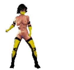 animated color colored edit edited female game_cg mortal_kombat pixel_art simple_background tagme tanya_(mortal_kombat) third-party_edit
