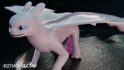 16:9 2018 3d animated bizymouse dildo dragon female feral how_to_train_your_dragon light_fury masturbation nubless penetration scalie sex_toy solo url vaginal_masturbation vaginal_penetration wings