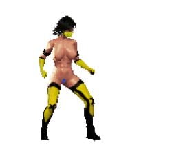 animated color colored edit edited female game_cg mortal_kombat pixel_art simple_background tagme tanya_(mortal_kombat) third-party_edit