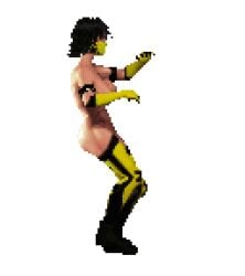 animated color colored edit edited female game_cg mortal_kombat pixel_art simple_background tagme tanya_(mortal_kombat) third-party_edit
