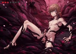 1boy abs anal arsh barefoot blue_eyes boy_rape breath_of_the_wild brown_hair elf legs_held_open link link_(breath_of_the_wild) male_only muscles nude penis ponytail tentacle tentacle_on_male tentaclejob tentacles_around_arms tentacles_around_legs the_legend_of_zelda tied_up uncensored