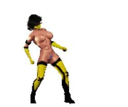 animated color colored edit edited female game_cg mortal_kombat pixel_art simple_background tagme tanya_(mortal_kombat) third-party_edit
