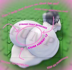 1girls 3d ass ass_bigger_than_head ass_focus barefoot baronaces big_ass completely_nude completely_nude_female english_text female female_only full_body goon_caption large_ass lying_on_stomach naked naked_female nude nude_female roblox roblox_avatar robloxian solo solo_female source_request tagme text thick_thighs thighs thighs_focus