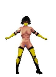 animated color colored edit edited female game_cg mortal_kombat pixel_art simple_background tagme tanya_(mortal_kombat) third-party_edit