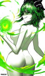 1girls 2d 2d_(artwork) 2d_artwork artist_name ass ass_focus back_view behind_view big_ass big_breasts big_butt black_hair blush breasts cowboy_shot demon_horns eyelashes female female_only from_behind froot green_eyes green_hair grin horns indie_virtual_youtuber large_ass large_butt legs_together lich looking_at_viewer looking_back magic monochrome multicolored_hair naked naked_female nude nude_female pale-skinned_female pale_skin petite petite_body pose posing sexy_pose short_hair sideboob simple_background slim_waist smug solo solo_female teeth thick_thighs thighs virtual_youtuber vtuber waist wide_hips