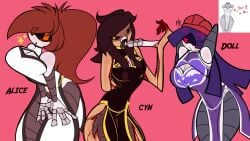 alice_(murder_drones) cyn_(murder_drones) doll_(murder_drones) zzmaverickzz