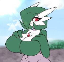 1girls 3_fingers animated anthro anthro_only anthrofied areolae belly belly_button big_breasts breasts breasts_out chest_spike cleavage eyebrows eyebrows_visible_through_hair eyelashes female female_only flashing gardevoir green_hair hair hair_over_one_eye hands_on_breasts hips huge_breasts humanoid large_breasts navel neayix nintendo nipples pokémon_(species) pokemon pokemon_(species) pokemon_rse pokemorph shirt_pull short_hair smile smiling smiling_at_viewer solo solo_female tagme thick thick_thighs thighs video white_skin wide_hips