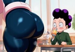 1boy 1boy1girl 1girls absurd_res absurd_resolution absurdres ai ai-created ai_art ai_assisted ai_generated ass ass_focus ass_up big_ass big_breasts big_butt black_eyes blush bodysuit boku_no_hero_academia breasts brown_hair eyebrows female hero hero_outfit_(mha) hi_res high_resolution highres huge_ass huge_breasts looking_at_another looking_at_ass meiogun mineta_minoru minoru_mineta my_hero_academia ochaco_uraraka ochako_uraraka ochako_uraraka_(hero_outfit) purple_hair school school_uniform schoolgirl sitting skindentation standing surprise surprised surprised_expression thick thick_thighs thighhighs thighs uraraka_ochaco uraraka_ochako wide_hips
