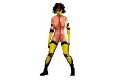 animated color colored edit edited female game_cg mortal_kombat pixel_art simple_background tagme tanya_(mortal_kombat) third-party_edit