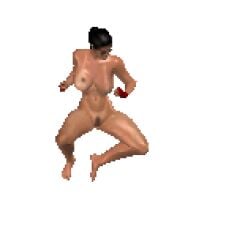 color colored edit edited game_cg lara_croft mod mortal_kombat pixel_art simple_background tagme third-party_edit tomb_raider