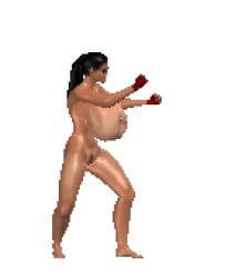 color colored edit edited game_cg lara_croft mod mortal_kombat pixel_art simple_background tagme third-party_edit tomb_raider