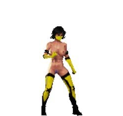 animated color colored edit edited female game_cg mortal_kombat pixel_art simple_background tagme tanya_(mortal_kombat) third-party_edit