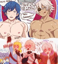 abs breath_of_the_wild chrom_(fire_emblem) cloud_strife corrin_(fire_emblem) corrin_(fire_emblem)_(male) crossover final_fantasy final_fantasy_vii fire_emblem fire_emblem:_mystery_of_the_emblem fire_emblem:_shadow_dragon_and_the_blade_of_light fire_emblem:_the_binding_blade fire_emblem_awakening gay karbuitt kid_icarus link link_(breath_of_the_wild) male male_only marth_(fire_emblem) meme niles_(fire_emblem) nintendo pit_(kid_icarus) robin_(fire_emblem) robin_(fire_emblem)_(male) roy_(fire_emblem) sidon_(zelda) super_smash_bros. tagme the_legend_of_zelda yaoi