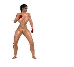 3d animated color colored edit edited game_cg gif lara_croft mod mortal_kombat pixel_art simple_background tagme third-party_edit tomb_raider transparent_background