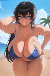 1girls ai_generated arato_nagi breasts female female_focus female_only large_breasts light-skinned_female light_skin ruri_no_houseki solo stuffyai thick_thighs thighs wide_hips