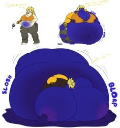 1girls alternate_breast_size ass ass_expansion atomicsins blue_body blue_skin blue_skinned_female blueberry blueberry_inflation blueberry_juice breast_expansion breasts breasts_bigger_than_head breasts_out female female_only inflation inflation_sequence lactating lactation naked naked_female navel nude nude_female plump puffy_cheeks ripped_clothing ripped_pants ripping_clothing rooster_teeth round_body round_breasts round_butt rwby sequence skin_turning_blue solo solo_female stretched_clothing swelling yang_xiao_long