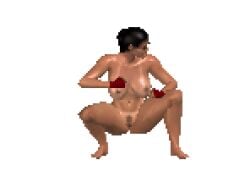 3d animated color colored edit edited game_cg gif lara_croft mod mortal_kombat pixel_art simple_background tagme third-party_edit tomb_raider transparent_background