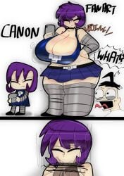 big_breasts gaz_membrane invader_zim kotarodayo1126 nickelodeon thick_thighs