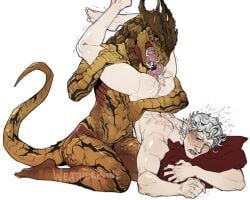 2boys anilingus astarion baldur's_gate baldur's_gate_3 dark_urge_(baldur's_gate) dragonborn_(dnd) licking licking_anus licking_ass monster_boy monsterfucker monsterfucking rimjob rimming rimming_male teratophilia tongue tongue_fucking tongue_in_anus weatherbane yaoi