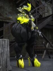 big_ass big_breasts breasts bubble_butt female huge_ass qzk_forte rhino_(warframe) thick_thighs warframe wide_hips