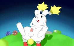 anus balls lagomorph male male_only mammal mario mario_(series) nintendo penis rabbit star_bunny super_mario_galaxy tapering_penis video_games yumei