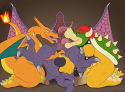 3boys alien anal anal_fingering anus ass bara bowser charizard chubby cock_worship collaborative collaborative_licking crossover dracovar_valeford fingering foreskin gay group group_sex huge_ass huge_penis interspecies male male_only mario_(series) metroid nintendo penetration penis pokémon_(species) pokemon pokemon_(species) pokemon_rgby ridley saliva scalie super_smash_bros. testicles thick_thighs threesome tongue uncut video_games wide_hips yaoi