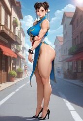 ai_generated ass big_ass big_breasts breasts capcom chun-li mature_female milf street_fighter thick_thighs thunder_thighs wide_hips