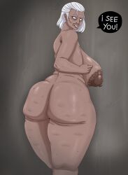 big_ass big_breasts completely_nude granny_(character) granny_(game) milf