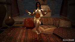 3d arab_female arabian_female bdo beurette bisexual black_desert black_desert_online black_hair commentary_request daddy_kink dark-skinned_female degradation exotic_dancer exposed french_arab game_screenshot humiliation irl_character sexslave submissive yourbdoslave