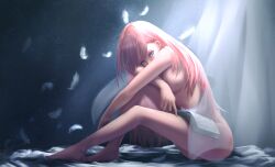 2d bible bible_(object) demon demon_girl epon_clef fallen_angel_(cabanel) fine_art_parody long_hair nude nude_female parody pink_hair scp-166 scp-166-arc scp_containment_breach scp_foundation succubus third_subdivision_studios