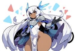 1boy ai_generated dark_skin femboy femboy_only girly mullon novelai original penis solo thick_thighs trap white_hair wide_hips