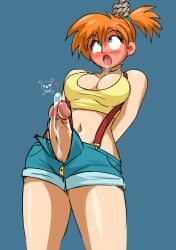 artist_request asphyxiation death erection futa_death futa_only futanari heart_symbol kasumi_(pokemon) penis_through_fly pokemon precum skull_and_crossbones solo tagme