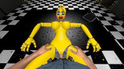 3d animatronic faceless_male female five_nights_at_freddy's five_nights_at_freddy's_2 human looking_at_viewer lying machine male male_pov mammal missionary_position on_back pov robot sex starkiller286 straight toy_chica_(fnaf)