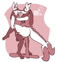 1boy 1girls 2018 anthro big_breasts big_tail bigbadkaiju canine closed_eyes cum cum_inside duo eeveelution excessive_cum feet female fin fur furry fusion hybrid inflation large_ass leaking lucario male mammal monochrome nintendo nude open_mouth original_character paws pokemon pokemon_(species) pokemon_dppt pokemon_rgby ricinia_cavour sex simple_background smile standing straight tail text thick_thighs vaporeon video_games watermark wide_hips