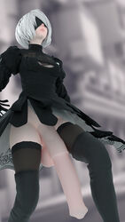 1futa 3d animal_genitalia animal_penis black_dress equine_penis flaccid futa_only futanari horse_penis horsecock huge_cock human_with_animal_genitalia human_with_horsecock intersex nier:_automata penis penis_to_the_knees solo solo_futa source_filmmaker sourcemaker white_hair yorha_2b